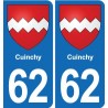 62 Coulogne blason autocollant plaque stickers ville