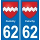 62 Coulogne blason autocollant plaque stickers ville