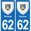 62 Coulogne blason autocollant plaque stickers ville