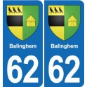 62 Coulogne blason autocollant plaque stickers ville