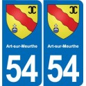 54 Malzéville blason autocollant plaque stickers ville