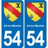 54 Malzéville blason autocollant plaque stickers ville