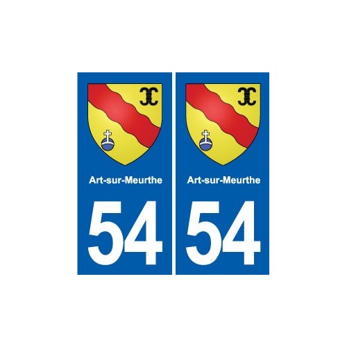 54 Malzéville blason autocollant plaque stickers ville