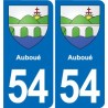 54 Malzéville blason autocollant plaque stickers ville