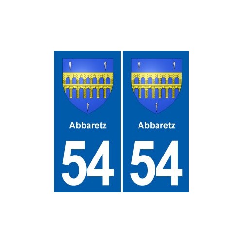 54 Malzéville blason autocollant plaque stickers ville