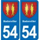 54 Malzéville blason autocollant plaque stickers ville