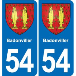 54 Malzéville blason autocollant plaque stickers ville