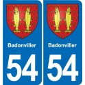54 Malzéville blason autocollant plaque stickers ville