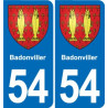 54 Malzéville blason autocollant plaque stickers ville