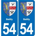 54 Malzéville blason autocollant plaque stickers ville