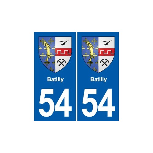 54 Malzéville blason autocollant plaque stickers ville