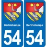 54 Malzéville blason autocollant plaque stickers ville