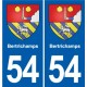 54 Malzéville blason autocollant plaque stickers ville