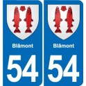 54 Malzéville blason autocollant plaque stickers ville