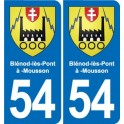 54 Malzéville blason autocollant plaque stickers ville