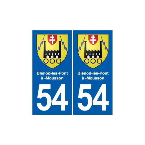 54 Malzéville blason autocollant plaque stickers ville