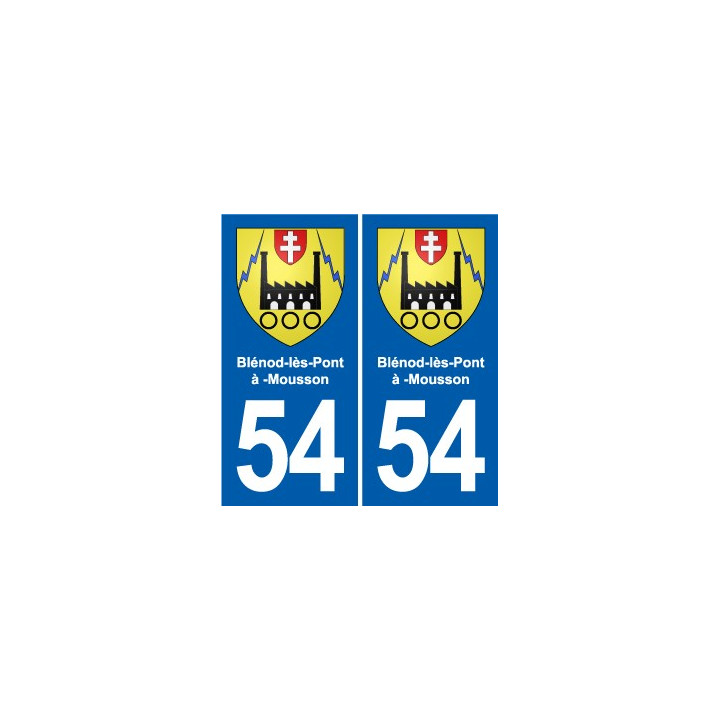54 Malzéville blason autocollant plaque stickers ville