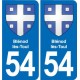 54 Malzéville blason autocollant plaque stickers ville