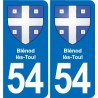 54 Malzéville blason autocollant plaque stickers ville