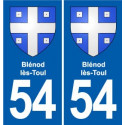 54 Malzéville blason autocollant plaque stickers ville
