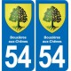 54 Malzéville blason autocollant plaque stickers ville