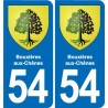 54 Malzéville blason autocollant plaque stickers ville