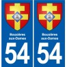 54 Malzéville blason autocollant plaque stickers ville