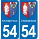 54 Malzéville blason autocollant plaque stickers ville