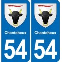 54 Malzéville blason autocollant plaque stickers ville