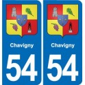 54 Malzéville blason autocollant plaque stickers ville