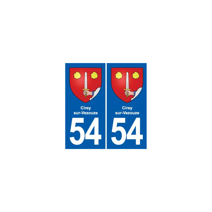 54 Malzéville blason autocollant plaque stickers ville