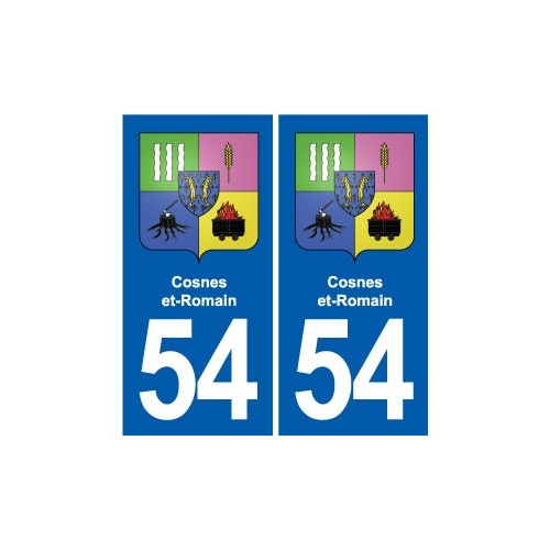 54 Malzéville blason autocollant plaque stickers ville