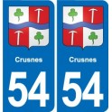 54 Malzéville blason autocollant plaque stickers ville
