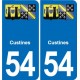 54 Malzéville blason autocollant plaque stickers ville