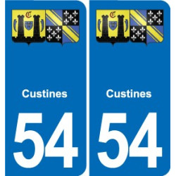 54 Malzéville blason autocollant plaque stickers ville