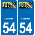 54 Malzéville blason autocollant plaque stickers ville