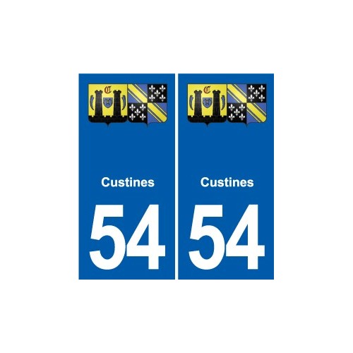 54 Malzéville blason autocollant plaque stickers ville