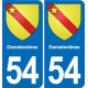 54 Malzéville blason autocollant plaque stickers ville