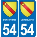 54 Malzéville blason autocollant plaque stickers ville