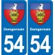 54 Malzéville blason autocollant plaque stickers ville