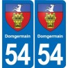54 Malzéville blason autocollant plaque stickers ville