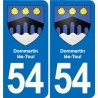 54 Malzéville blason autocollant plaque stickers ville