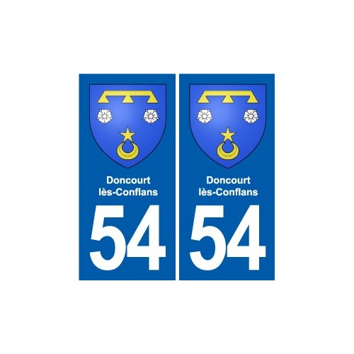 54 Malzéville blason autocollant plaque stickers ville