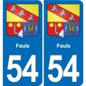 54 Malzéville blason autocollant plaque stickers ville