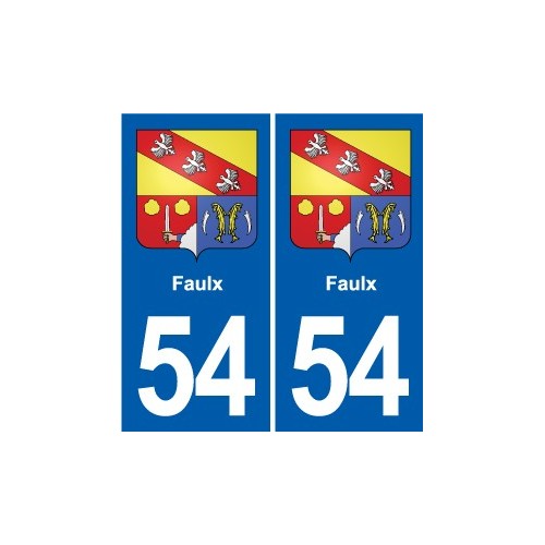 54 Malzéville blason autocollant plaque stickers ville