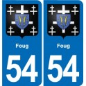 54 Malzéville blason autocollant plaque stickers ville