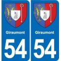 54 Malzéville blason autocollant plaque stickers ville