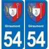 54 Malzéville blason autocollant plaque stickers ville