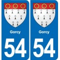 54 Malzéville blason autocollant plaque stickers ville