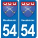 54 Malzéville blason autocollant plaque stickers ville